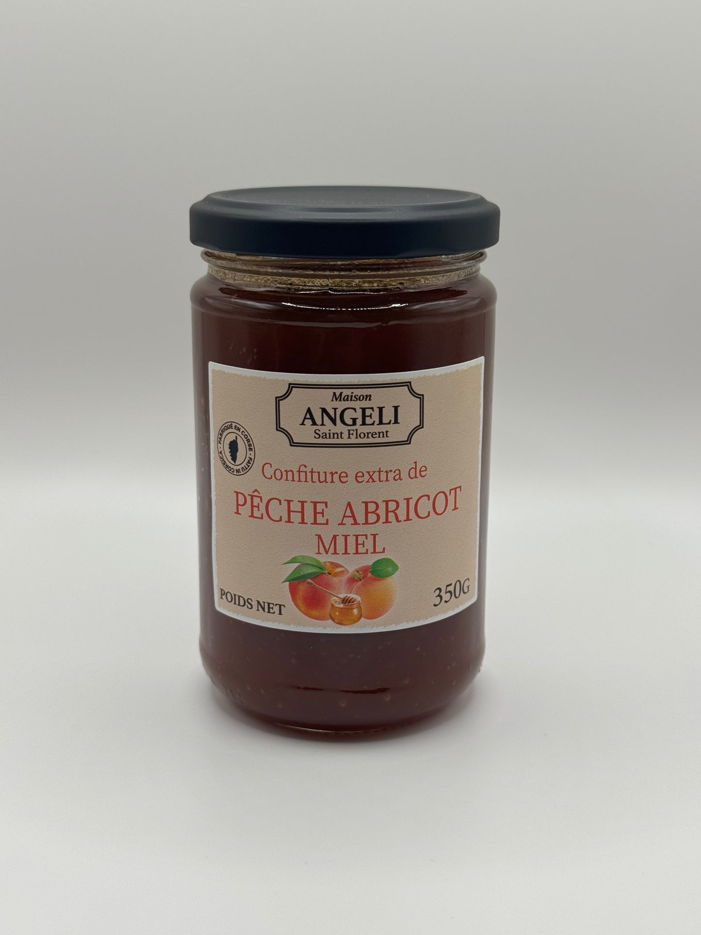 Confiture pêche abricot miel de corse